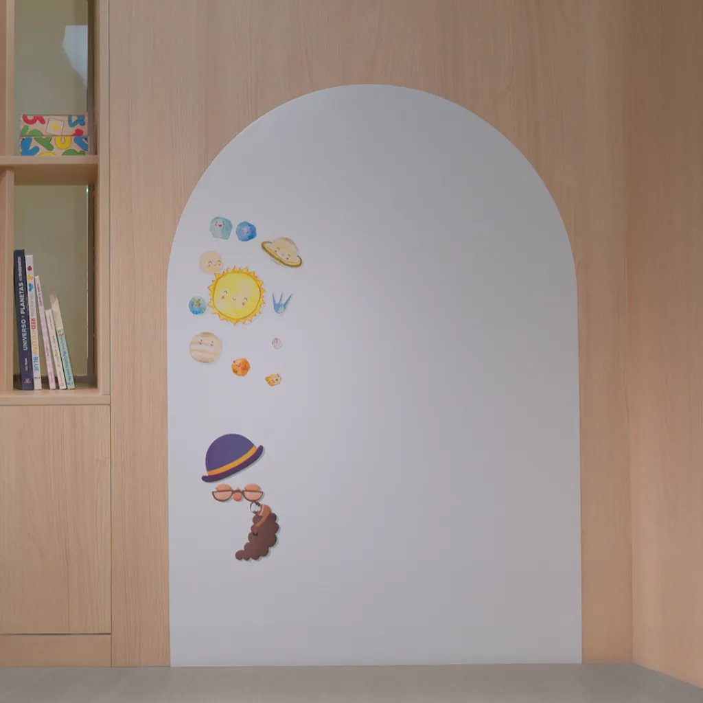 Pizarra arco para niños - Ivory
