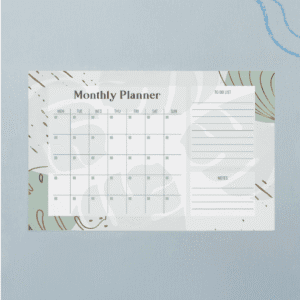 Planner mensual - Verde
