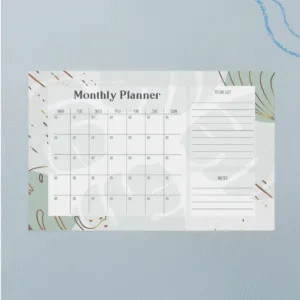 Planner mensual - Verde