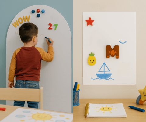 Pizarra arco y pizarra pequeña