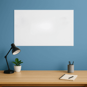 Pizarra Blanca Mate Reposicionable - 90 x 120 cm